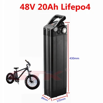 

Rechargeable 48V 20Ah Lifepo4 lithiumbattery pack with BMS for 1500W e scooter motorcycle go-kart solar system +3A Charger