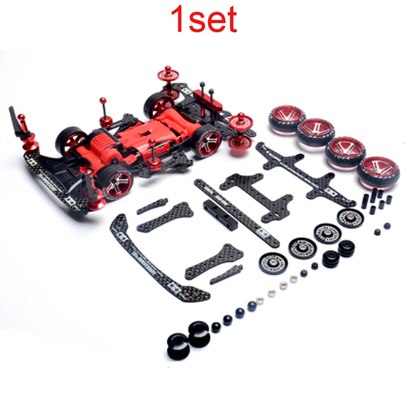 1Set Tamiya Mini 4WD VZ Chassis Modification Parts Kit Aluminum Alloy