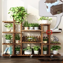 Цветок Airs Многоэтажный Крытый зеленый Luo балкон на стене бытовые Антикоррозийные деревянные гостиной посадочного типа ремень круглый