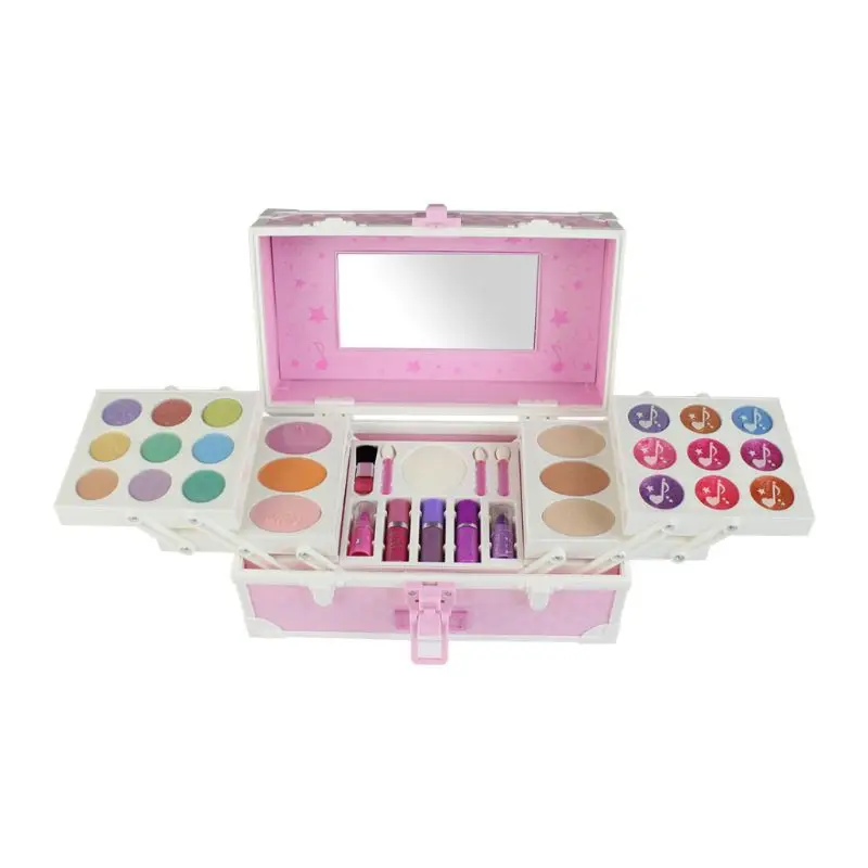 

Princess Makeup Toys Set Non-Toxic Pretend Play with Cosmetic Case Training Toy For Girls Birthday Gift