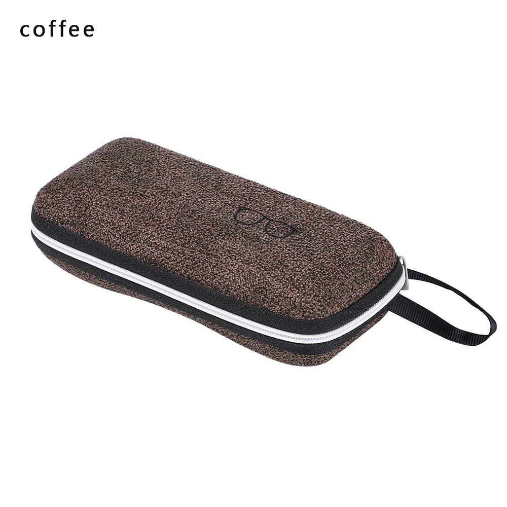 coffee 1 очки для работы за компьютером чехол блестящие очки коробка портативный Винтаж унисекс простой Молния Очки Сумки Новая мода путешествия офисные аксессуары - Цвет: coffee