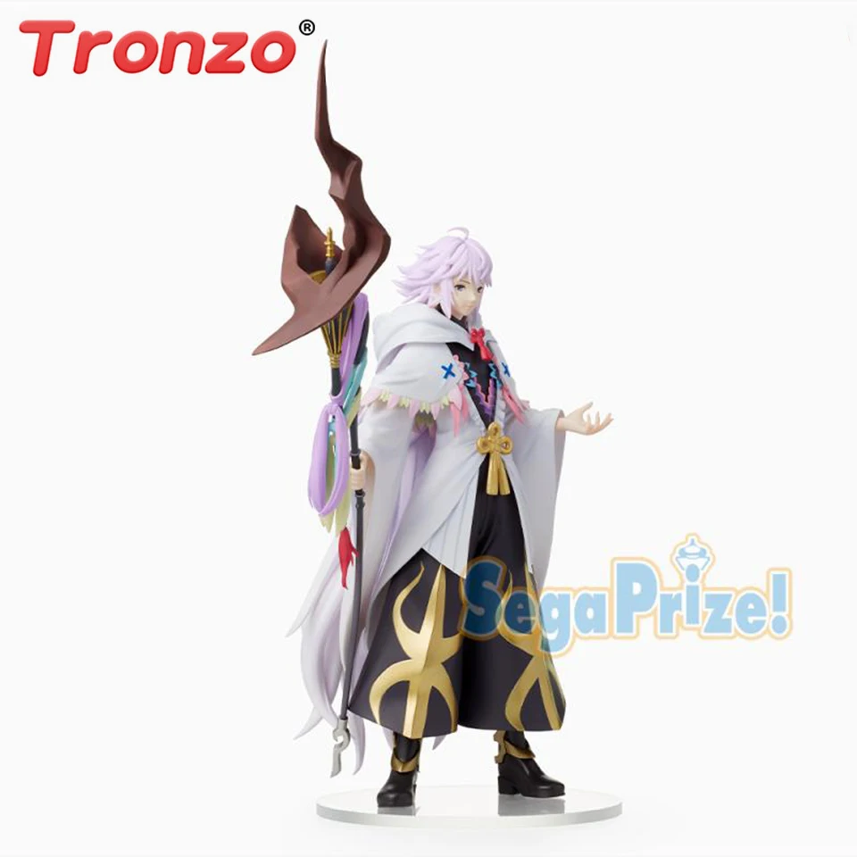 Аниме Фигурка SEGA FGO Fate Grand Order Merlin фигурка из ПВХ оригинал игрушки для детей
