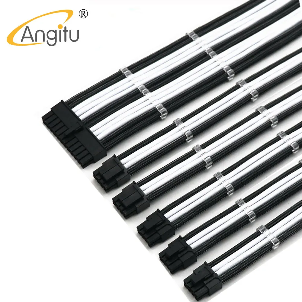 Mangas Premium 1x24pin 2x4 Mais 8pin Cpu 3xpcie Mais 2p Gpu Computador Básico Cabo de Extensão Psu Kit Cabo de Alimentação mm Cabos de computador e conectores - Imagem 5