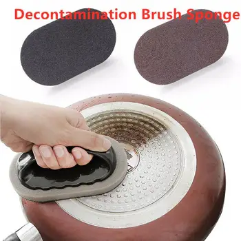 

2Colors Strong Decontamination Bath Brush Sponge Tiles Magic Strong Decontamination Bath Brush Kitchen Clean Tools Accessories