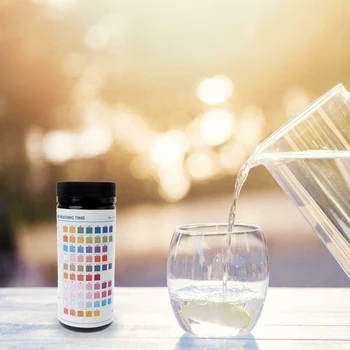 

100pcs PH 10 In1 Health Care Easy Apply Aquarium Measuring Tools Water Test Strips Spa Accurate Swimming Pool Fish Tank Portable