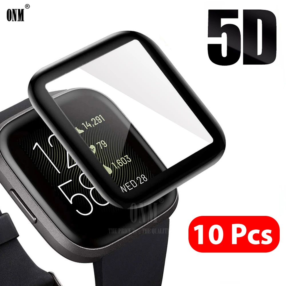 10 шт. 5D Защитная пленка для экрана с полным покрытием Fitbit Versa 2 Watch Versa2 мягкая