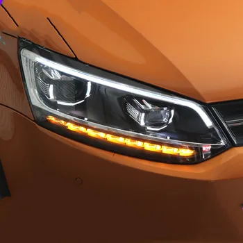 

Car headlight assembly for 11-18 Volkswagen Polo Headlight assembly xenon lamp LED daytime running light