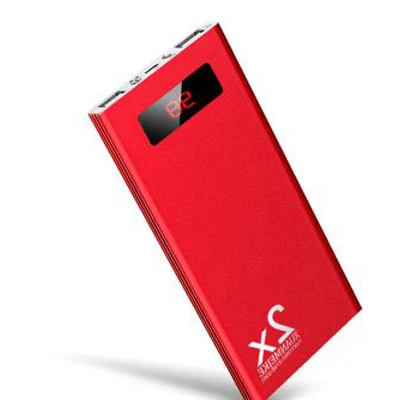 Xiaomi Ультратонкий внешний аккумулятор 30000 мАч Внешний аккумулятор портативное быстрое зарядное устройство для всех смартфонов зарядное устройство водонепроницаемый - Цвет: Red 30000mAh