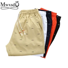 Марка mwxsd повседневные мужские хлопковые шорты крутые мужские модные дышащие шорты с принтом Мужские шорты с принтом