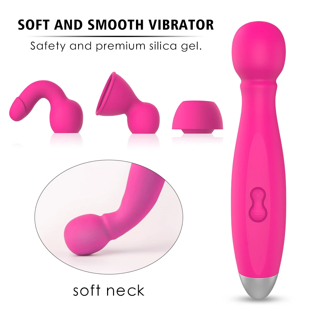 AV Vibrator Magic Wand Massager Multi-Speed Dildo With 3 Caps Headgear Hat Adult Sex Toys For Woman Clitoris Shop | Красота и