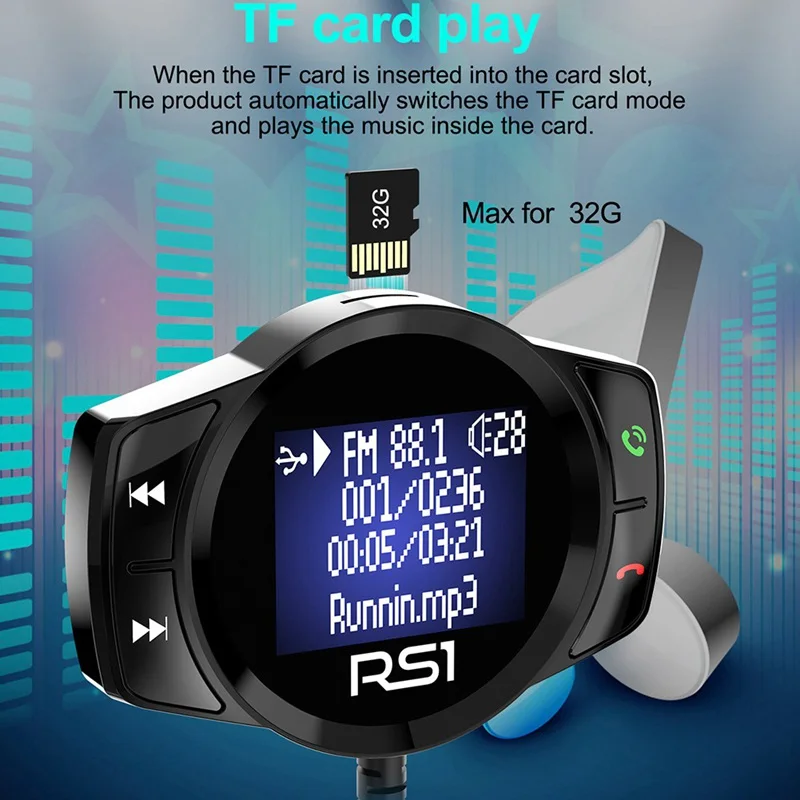Universial беспроводной Bluetooth USB автомобильный комплект lcd SD fm-передатчик MP3-плеер магнит громкой связи автомобиль для украшения интерьера аксессуары