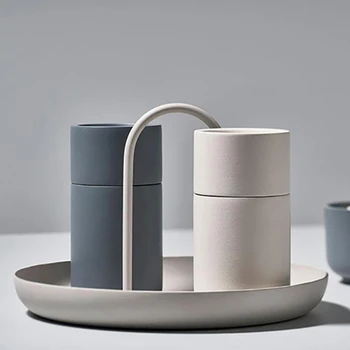 

Round Jewelry Tray Living Room Kitchen Table Living Room Kitchen Table Meal Ring Trays Storage Sofa Tray with Handle Decor