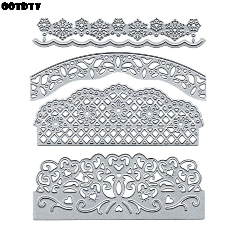 

DIY Cutting Dies Wedding Invitation lace Border Embossing Stencil Template for Scrapbooking Embossing Paper Card Decor