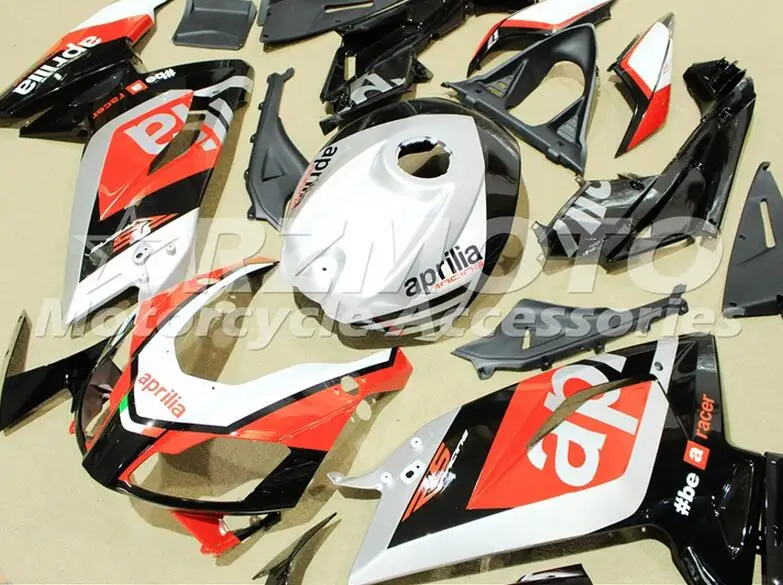 4 подарки ABS Инжекционный обтекатель комплект подходит для Aprilia RS125 06 07 08 09 10 11 RS4 RSV 125 2006 2011 Обтекатели набор Серебряный Красный