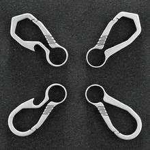 LLavero de titanio ligero para exteriores, de liberación rápida para Llavero Soporte, ultraligera EDC, joyería para Soporte para Llaveros, hombre