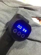 Pantalla LCD masaje arma profundo masajeador muscular dolor muscular cuerpo masaje de cuello ejercicio de relajación adelgazar la alivio del dolor