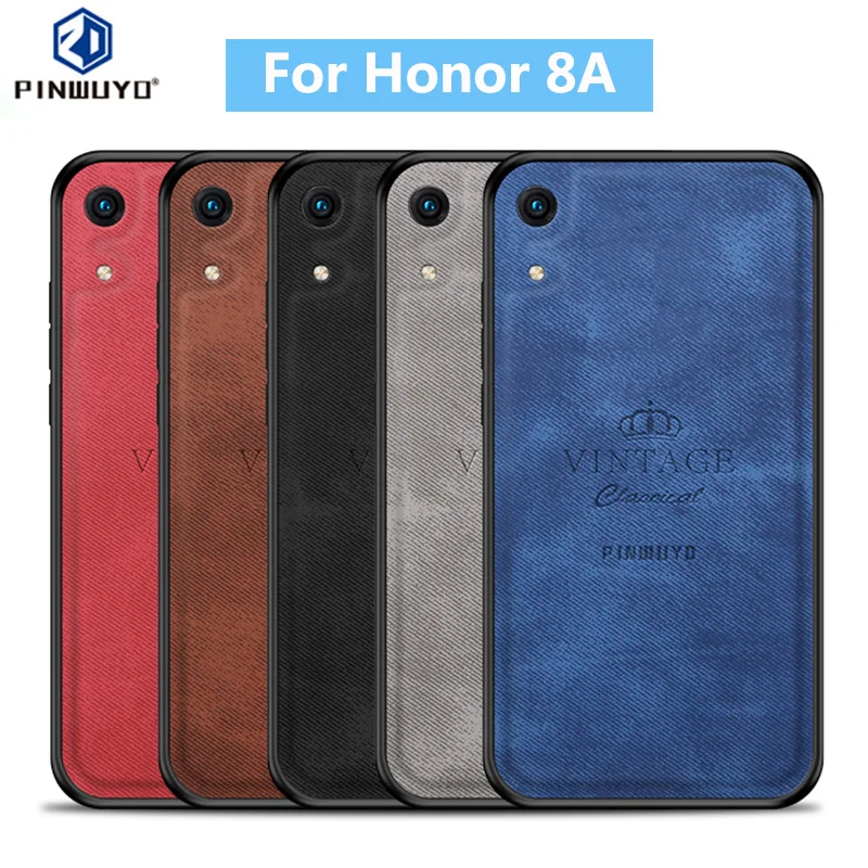

Honor 8A PINWUYO Case for Huawei Honor 8A 8 A High Quality TPU PC Patch Cloth Mobile Phone Case Honor 8A JAT-LX1 Honor8A
