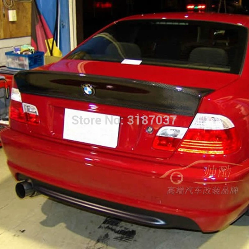 Задний спойлер из углеродного волокна для BMW E46 2DR/4DR Sedan 2001 2005|Спойлеры и крылья| |