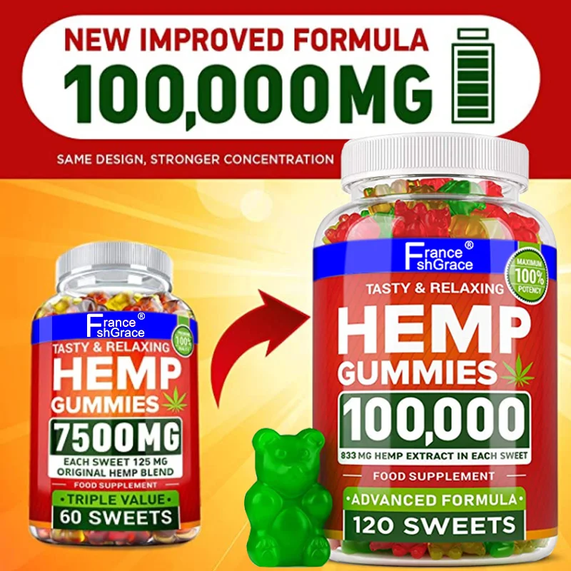Лучшая цена полный спектр конопли КБР конфеты gummies в витамин | Красота и здоровье