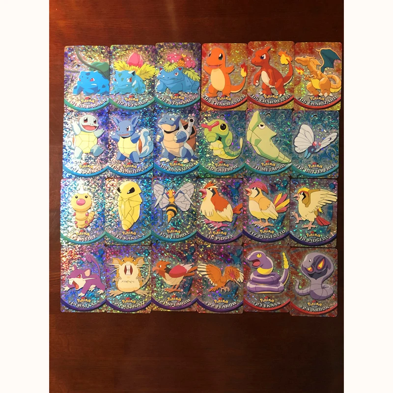 46 шт. Покемон карты Радуга фольга наборы Pokemon Topps серии флэш-карты игровая коллекция карт Рождественский подарок - Цвет: maoyan