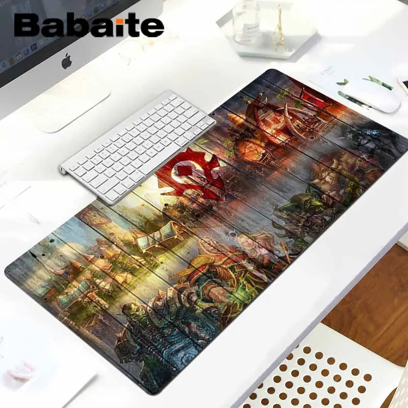 Babaite World of Warcraft Horde противоскользящие прочные силиконовые компьютерные коврики Комфортный коврик для мыши игровой коврик для мыши - Цвет: LockEdge 30x80cm