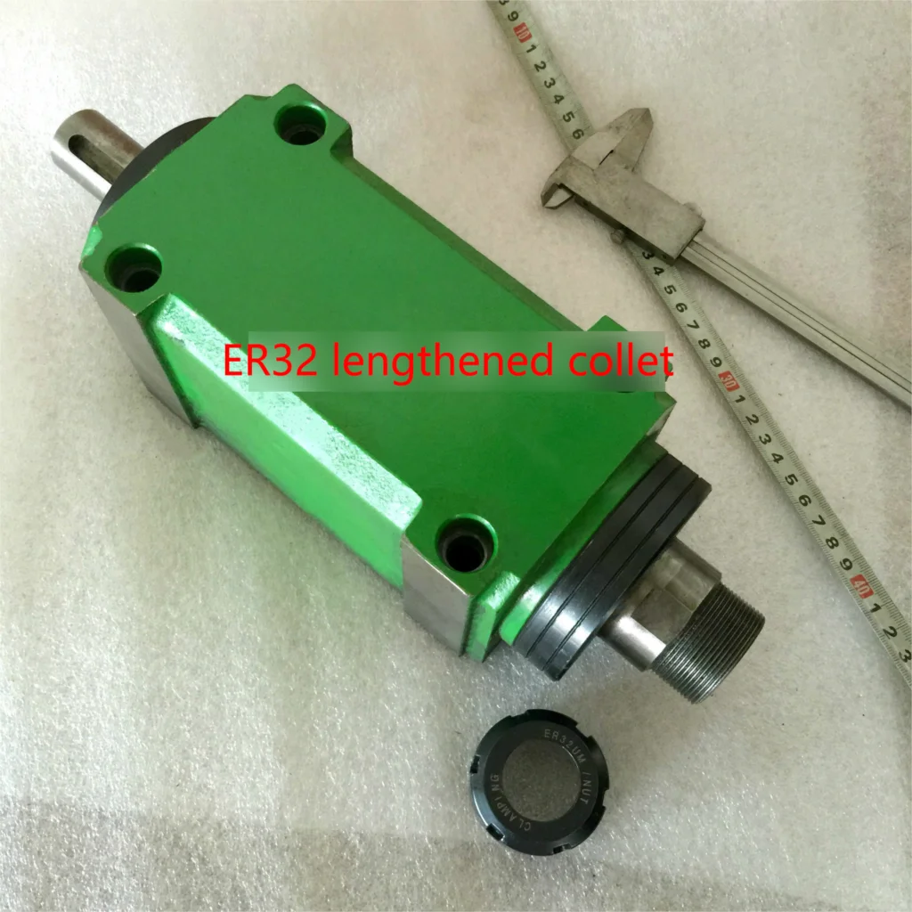 ER32 lengthened collet, lathe spindle head power, milling, grinding, boring, cutting, tapping