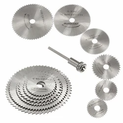 Lame de scie circulaire, mini outil électrique HSS rotatif pour coupe métal, pour perceuse de bois, 7 pièces/ensemble 