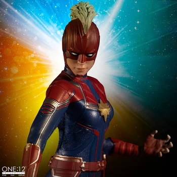 

Mezco Toyz Ant 76670 1/12 Captain Marvel Captain Marvel Avengers Movie Anime Character Decorations Collectibles