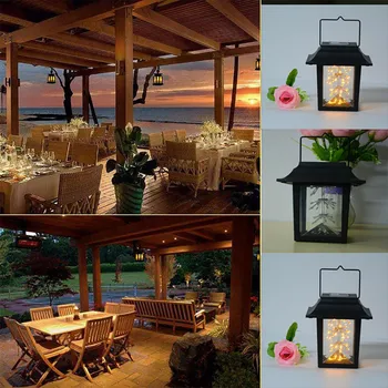 

Solar Lamp Motion Sensor Led Waterproof Classic Solar LED Light Outdoor Hanging Smokeless Lantern Gypsophila Lamp Warm jardin