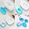 1pcs Crystal Druzy Stone Epoxy Resin Molds UV Resin Silicone Mold For DIY Jewelry Making Resin Crystal Epoxy Casting Mould ► Photo 3/6