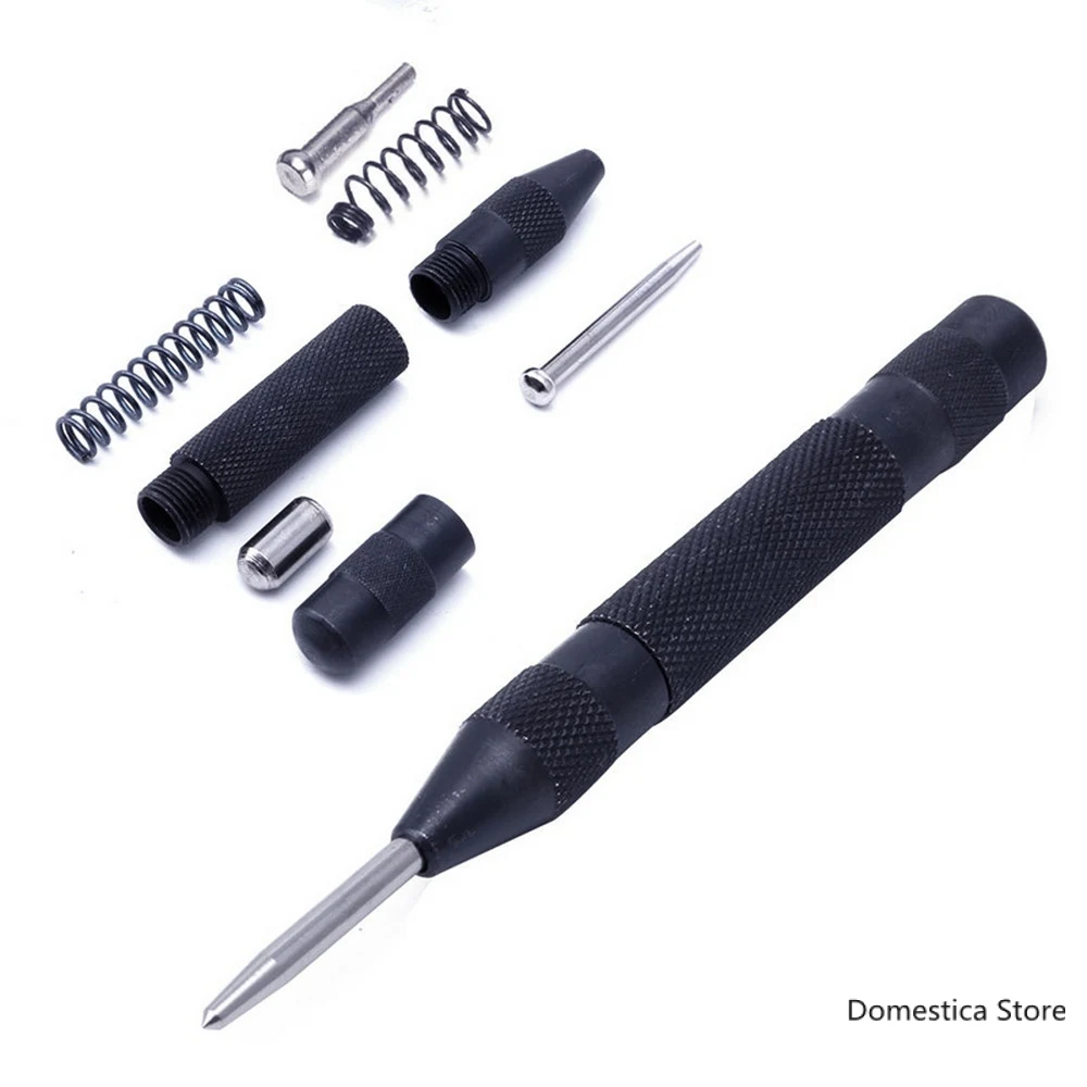 

High-Grade Automatic Center Punch Locator High Hardness Punch 130MM Marking Starting Holes Tool Wood Press Dent Marker Tool