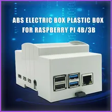 Framboise Pi 4 modèle B boîtier ABS boîtier blanc boîtier étui de protection pour framboise Pi 4 / 3 B + / 3 B livraison directe