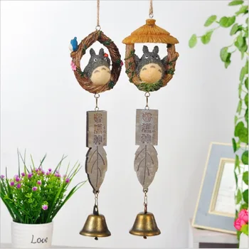 

Creative Japanese-style grocery patron saint forest elf cat wind chimes resin craft door ornament pendant home accessories metal