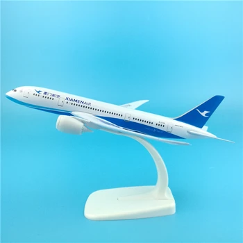 

20cm Xiamen Airlines Boeing 787-800 Alloy Aircraft Model Xiamen Airlines B787 Decorative Model Airplane Gift Ornaments Adult Toy