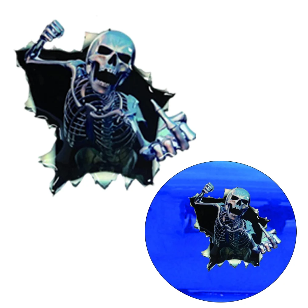 

1pcs Car Stickers Reflective Skeleton Shape Decal Decoration Sexy Stickers Fuel Gage Stickers For Car Styling Accessories