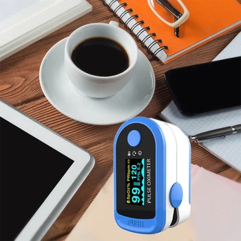 

Digital OLED LCD Display Finger Blood Oxygen Oximeter SPO2 PR PI Monitor Fingertip Pulse Oximeters Saturator with Lanyard