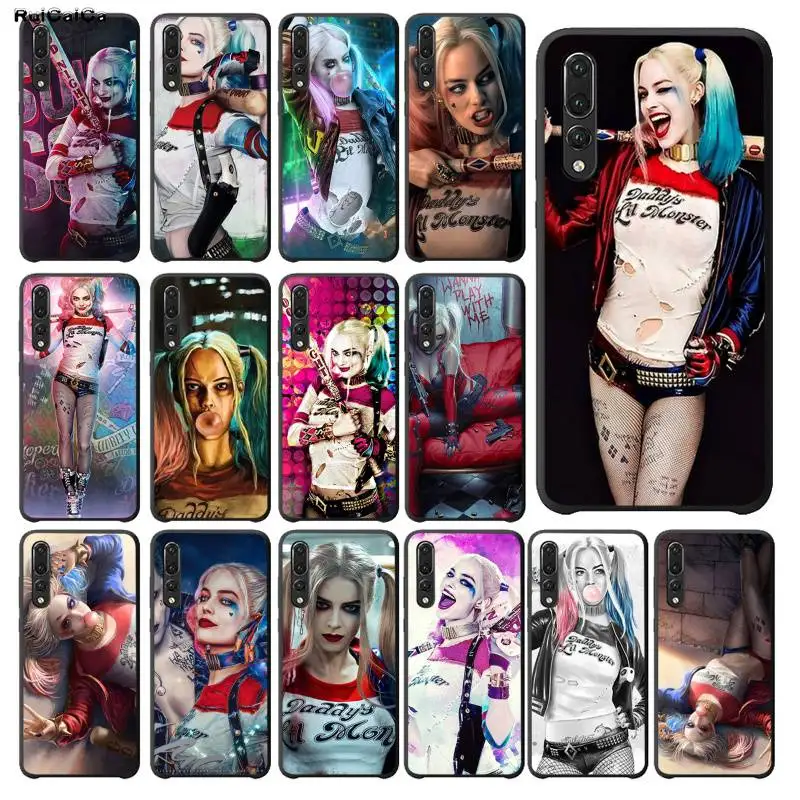 RuiCaiCa Harley Quinn отряд самоубийц Джокер чехол для телефона huawei P9 10 lite P20 pro P30 Psmart mate 20