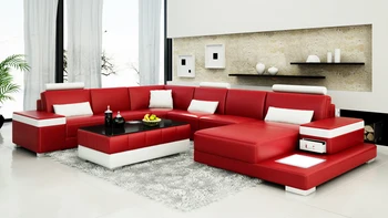 

On sales High quality living room sectional luxury leather sofa