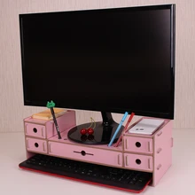 5 ящиков монитор Стенд стояк Настольный органайзер с клавиатурой слот для хранения для офиса школьные принадлежности