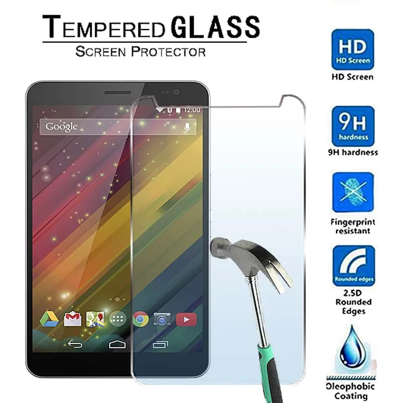 

For HP Slate 7 VoiceTab Ultra-Premium Tablet 9H Tempered Glass Screen Protector Film Protector Guard Cover
