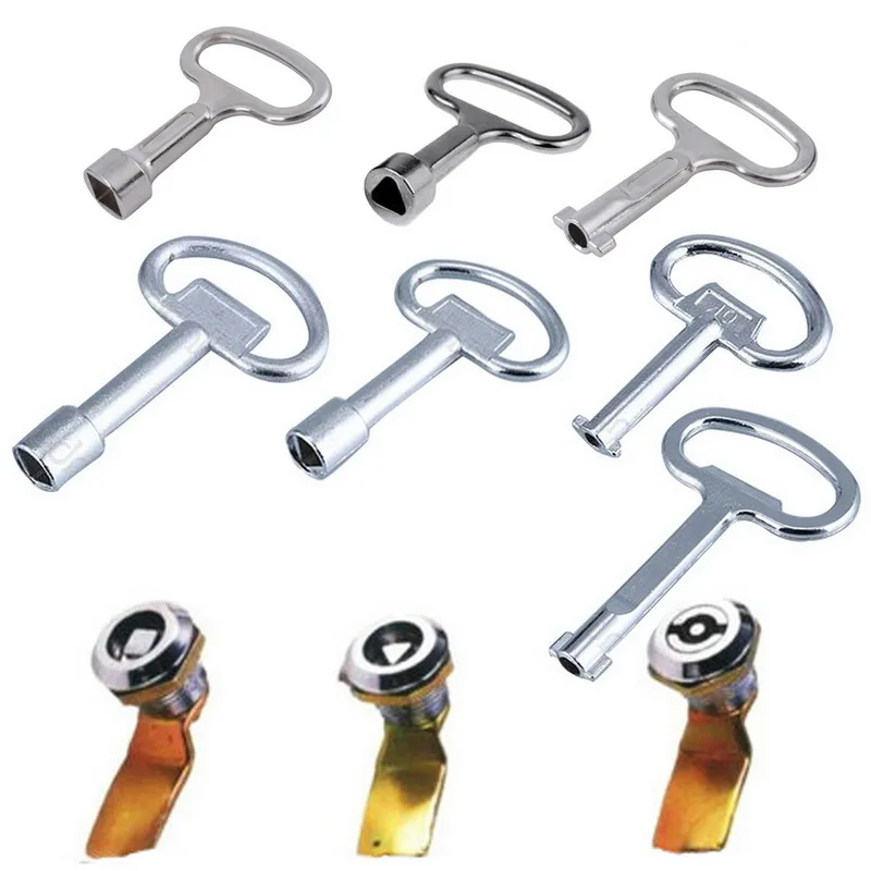 

Urijk Train Triangle/S/Square Key Cabinet Train Socket Spanner Key Wrench Triangular Panel Lock Key Cupboard Cabinet Switch