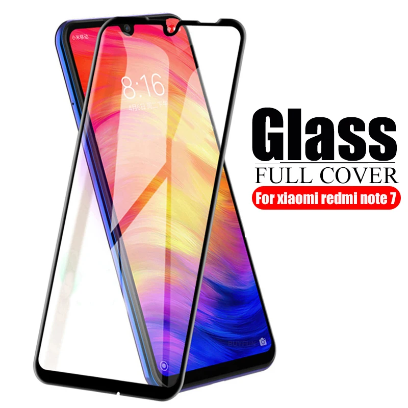 Защитное стекло redmi note 7 для xiaomi защита экрана на xio mi xao red note7 3D закаленное