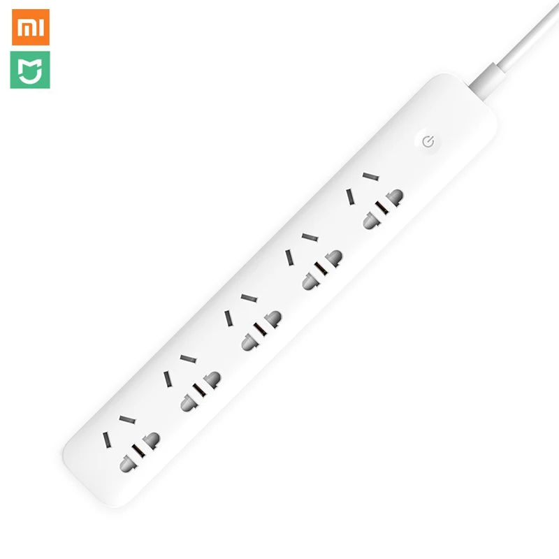 Xiaomi Mi дома wifi интеллектуальная розетка бытовой удлинитель плата питания USB быстрая зарядка 2500 Вт 10A 250 В