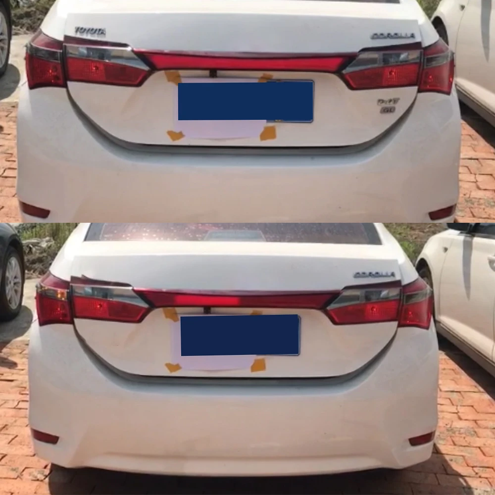 2 шт. для Toyota corolla- задний бампер багажник задний свет, светодиодные задние фонари отражатель тормозной Предупреждение льный сигнал противотуманная фара