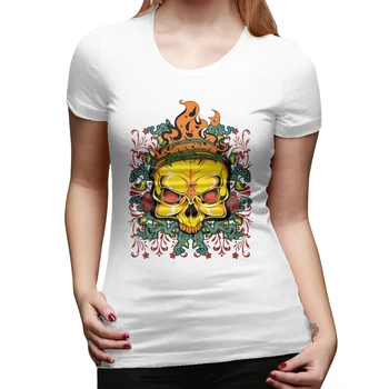 

2020 Harajuku Summer Shady Character Skull Print T Shirt Women O-Neck T-shirt vintage Casual Streetwear Tops Tshirt