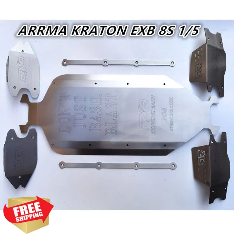 

RC Radio control car Arrma Kraton EXB 8S 1/5 chassis suspension arm guard protection plate armor option upgrade parts