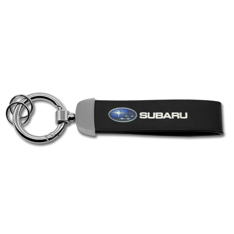 Автомобильный брелок кожаный для ключей Subaru forester 2009 2014 2019 impreza outback legacy xv 2018|Кольца