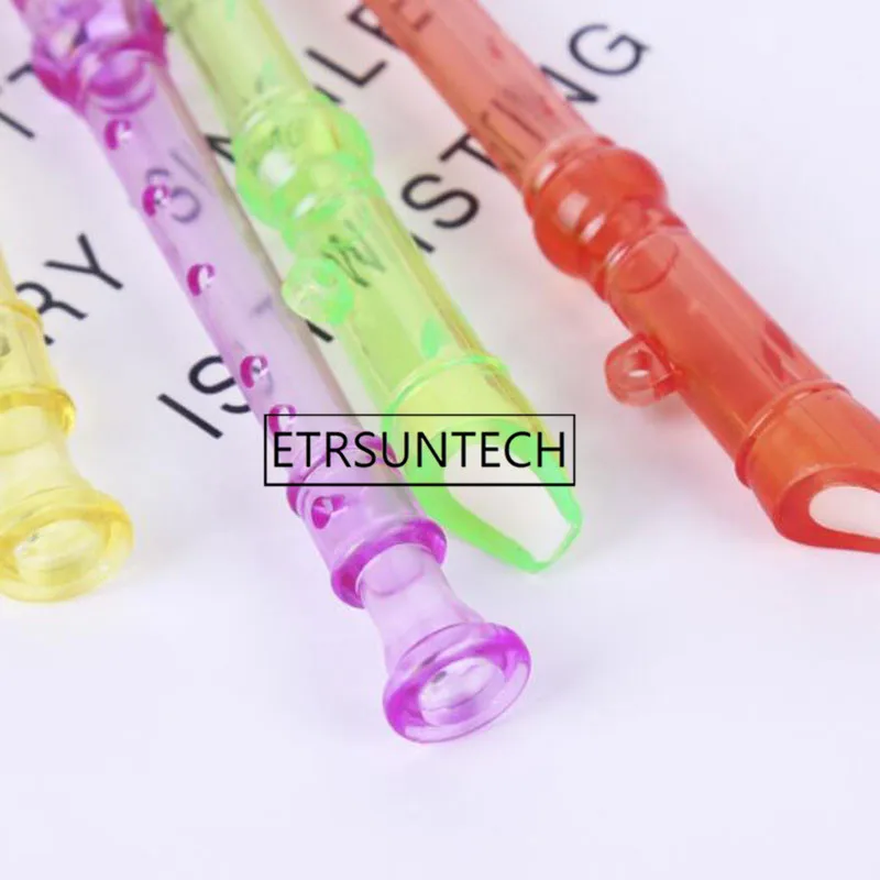 500pcs Candy Color Transparent Flute Children Kids Early Learning Instrument Toys Birthday Party Favor