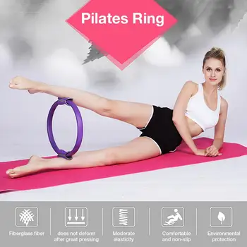 

2020 Professional Yoga Circle Pilates Sport Magic Ring Women Fitness Kinetic Resistance Circle Gym Workout Pilates Accessories