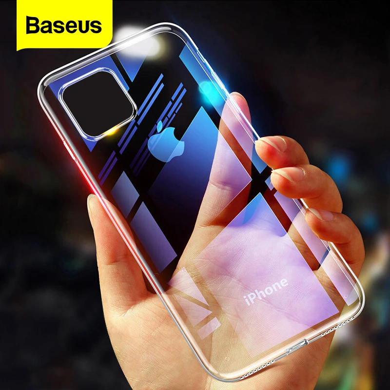 Phone-Case Back-Cover Clear Baseus Silicone Ultra-Thin Xs Max for 12 11 Pro Coque Soft